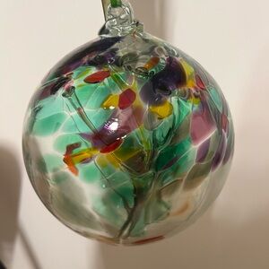Kitras Art Glass Tree Of Family Ball Orb Sun Catcher Tree of Enchantment